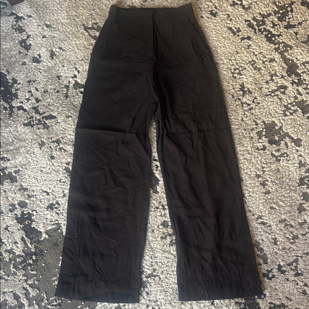 Black High-Waisted Trousers H&M